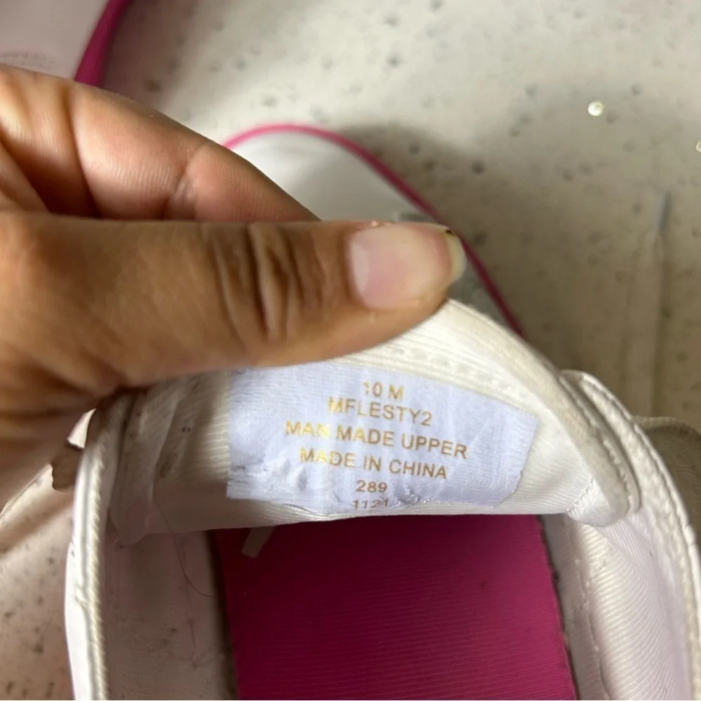 Marc Fisher Hot Pink White Lace Up Sneakers Barbiecore Barbie​